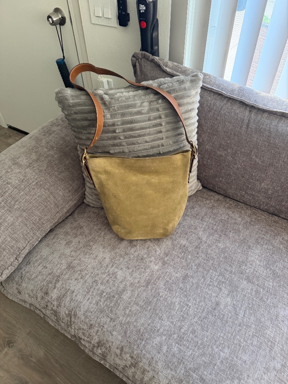 Coach Suede hobo bag